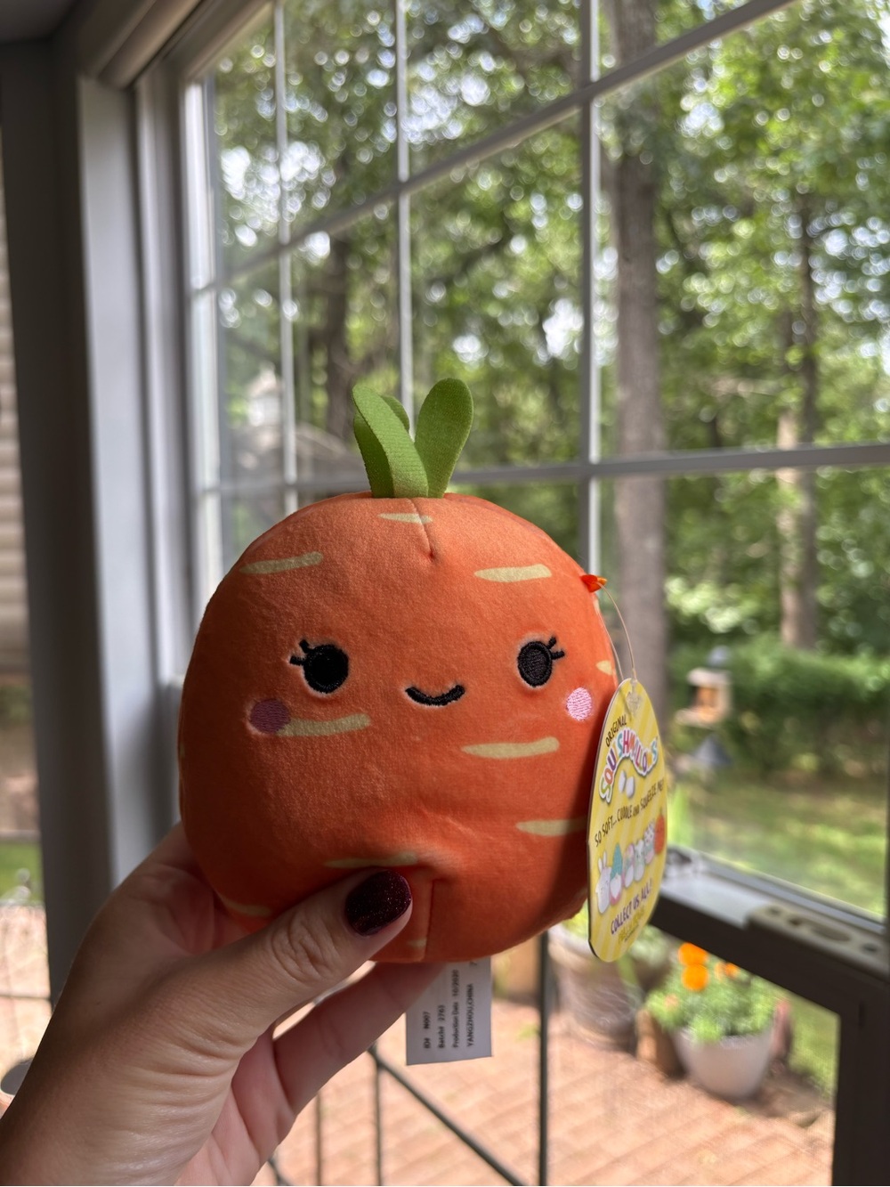 Caroleena the orange carrot squishmallow NWT 5in easter edition OG tags